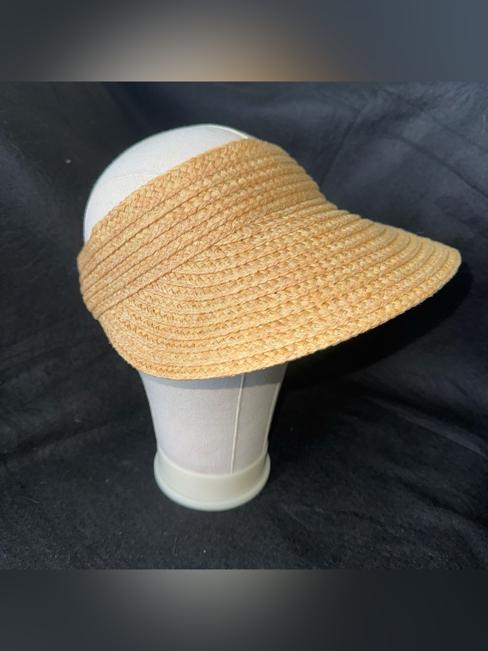 FURTALK Sun Visor Womens Tan Braided Woven Straw Adjustable Beach Hat Wide Brim